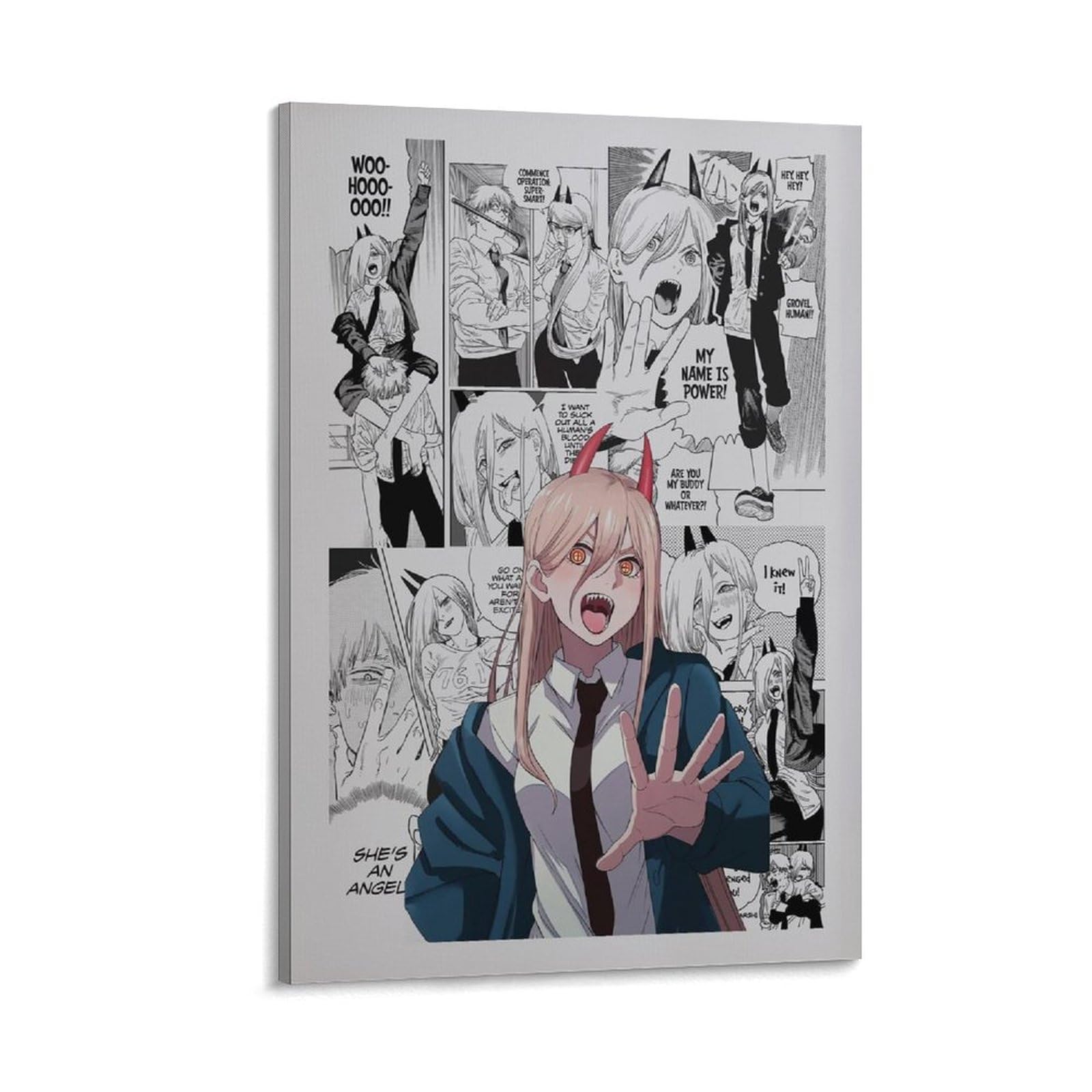 Amazon.co.jp: チェンソーマン コミックポスター - パワー キャンバス